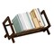 Book Shelf Storage Rack High Stability Smooth Edge Burr Free Easy Installation Magazine Book Display Shelf Desktop